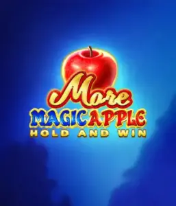 Enter the magical realm of the More Magic Apple slot game by 3 Oaks Gaming, showcasing a luminous red apple against a rich blue background. This graphic conveys the magical theme of the game. Ideal for those enchanted by fairy-tale slots, the vibrant visuals and appealing artwork ensure it captures attention. 