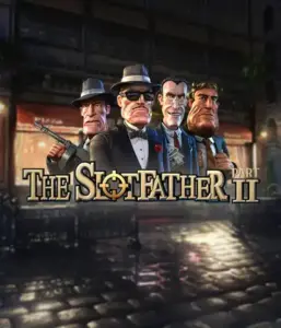 Enter the nefarious world of The Slotfather Part II game by Betsoft, highlighting four iconic mafia characters in front of a moody urban backdrop. This graphic depicts the gritty atmosphere of the mafia underworld with its striking character design and suspenseful setting. Great for players attracted to mafia stories, offering a gripping gaming experience. 