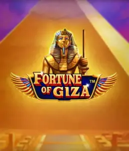 Uncover the timeless world of the Fortune of Giza game by Pragmatic Play, featuring a noble depiction of a Pharaoh set against the iconic pyramid backdrop. This image portrays the glory of Egyptian heritage, great for fans of Egyptian-themed slots, offering a thrilling adventure.